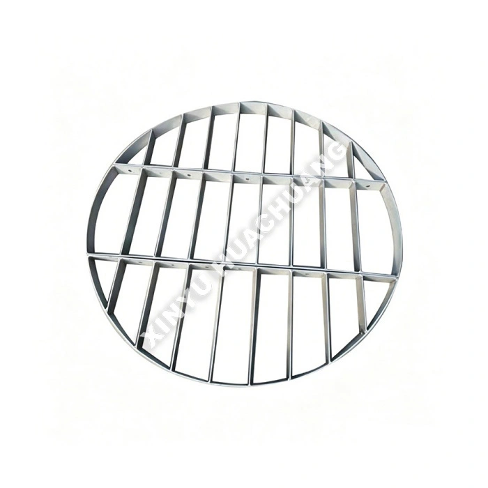Grille de support d'emballage de tour de distillation