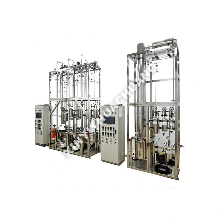 Unité de distillation continue multicolonne en acier inoxydable